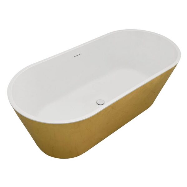 Gold Zaraza 1600mm Free Standing Bath - Image 3