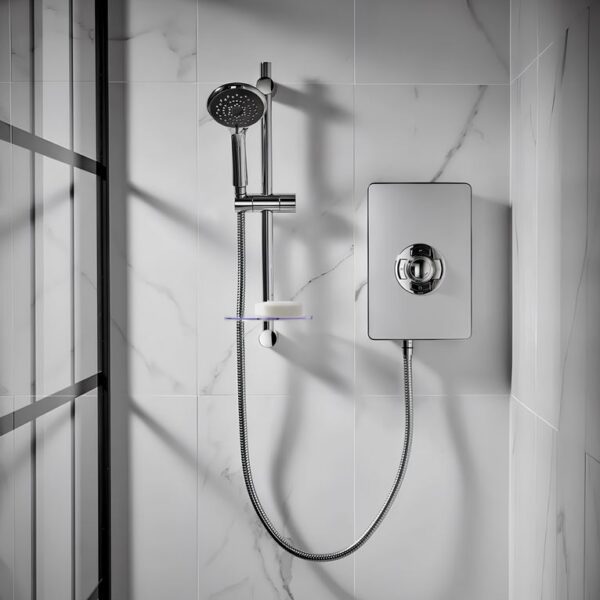 Triton Aspirante Electric Shower 8.5kW or 9.5kW – Brushed Steel - Image 2