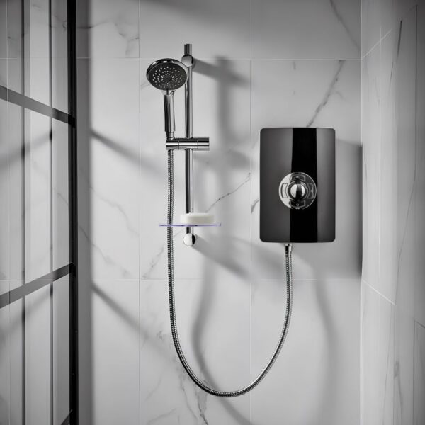 Triton Aspirante Electric Shower 8.5kW or 9.5kW – Gloss Black - Image 2