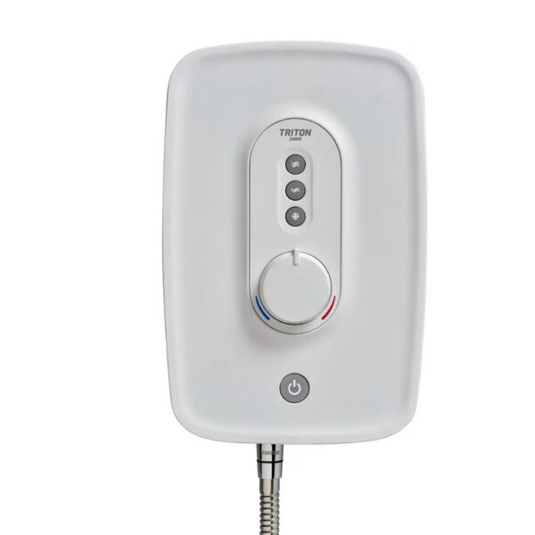 Triton Danzi DuElec® Electric Shower 9.5kW or 10.5kW – Chrome & White - Image 8