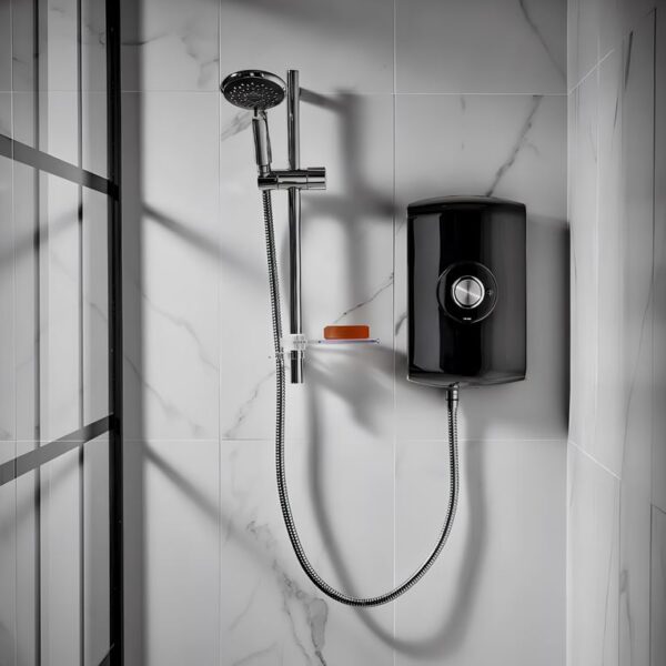 Triton Amore Electric Shower 8.5kW or 9.5kW - Gloss Black - Image 3