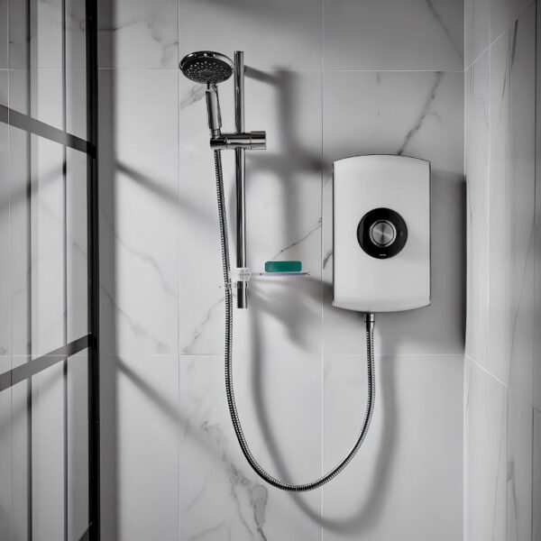 Triton Amore Electric Shower 8.5kW or 9.5kW – Gloss White - Image 3