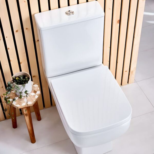Sognare Choices 550 Closed Back Pan with Cistern and Soft Closing Seat - Image 2