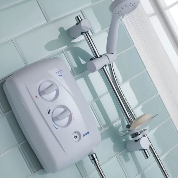 Triton T80Z Eco Fast-Fit Electric Shower White & Chrome - Image 2