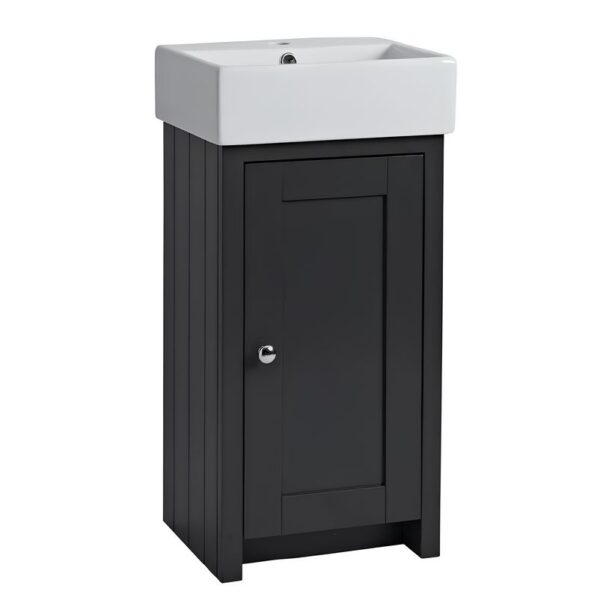 Tavistock Lansdown Matt Black 430mm Cloakroom Unit & Basin