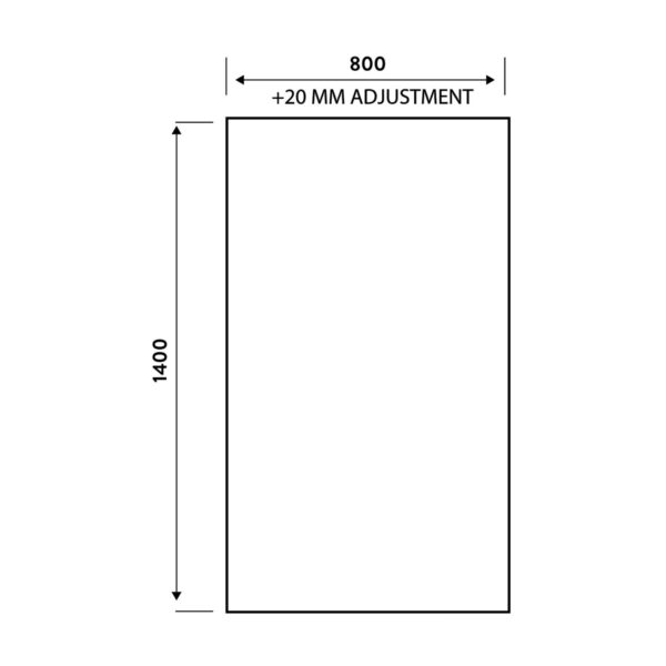 Sognare S6 Grid Square Bath Screen - Matt Black Finish - Reversible - Image 3