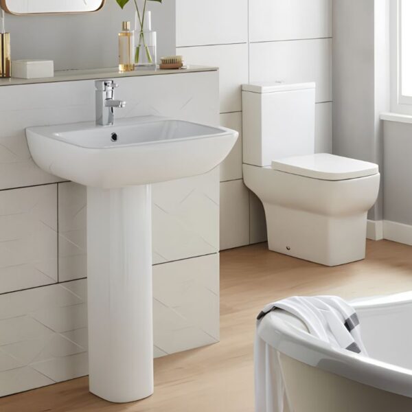 Kartell K-Vit Korsika White Close Coupled WC Pan With Cistern And Seat - Image 3