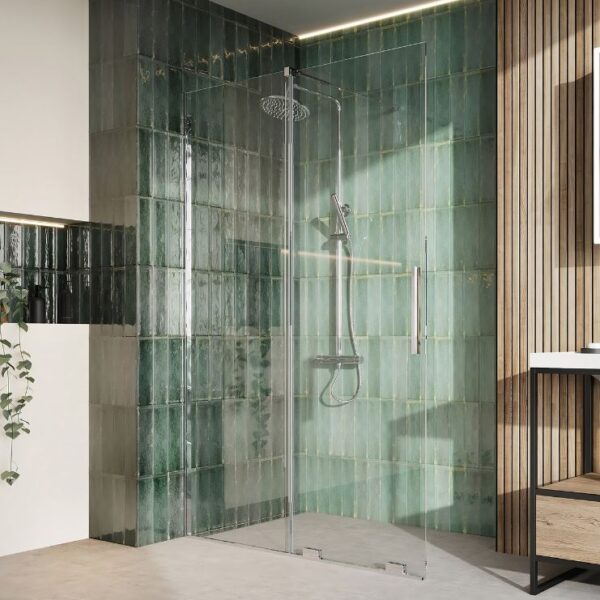 Sognare Momentum 8mm Sliding Shower Door For Wetrooms & Large Trays – Chrome