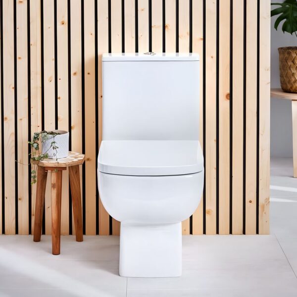 Sognare Choices 550 Closed Back Pan with Cistern and Soft Closing Seat - Image 3