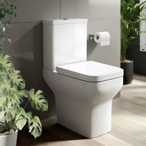 Kartell K-Vit Korsika White Close Coupled WC Pan With Cistern And Seat - Image 2