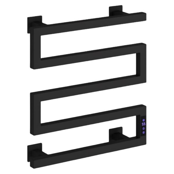 Reina Vispa Matt Black 510 x 500 Electric Radiator
