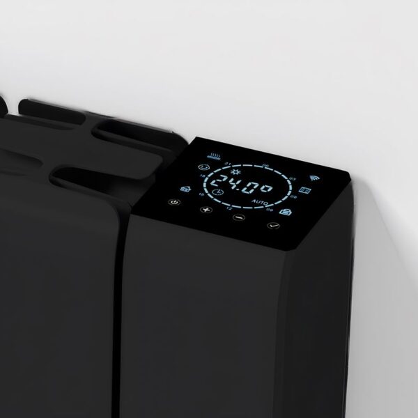 Reina Aron Black Horizontal Electric Ceramic Core WiFi Radiator - Image 3