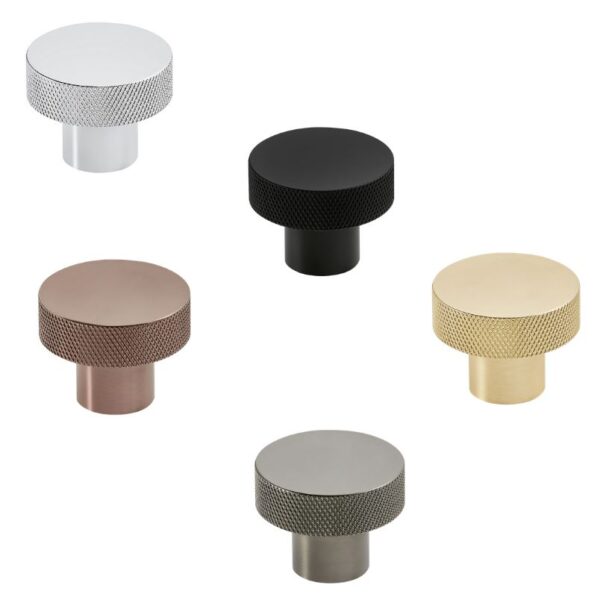 Sognare Furniture Round 42.5mm Handles Knurled Textured – Choice Of Colours