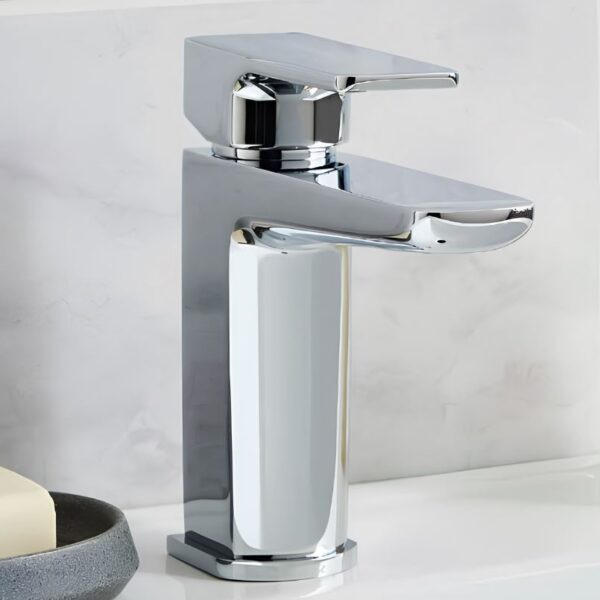 Kartell K-VIT Kolt Mini Mono Basin Mixer – Chrome - Image 2