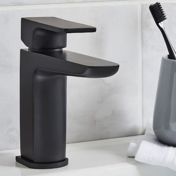 Kartell K-VIT Kolt Mini Mono Basin Mixer – Matt Black - Image 2