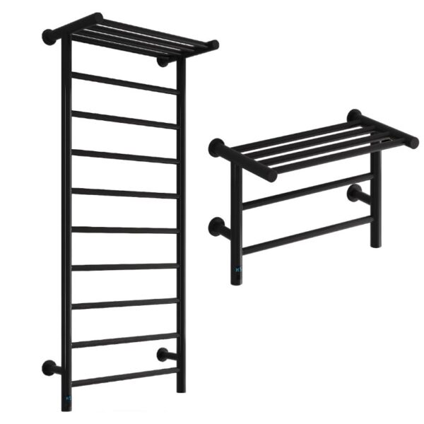 Reina Maira Black Electric Heated Towel Rail