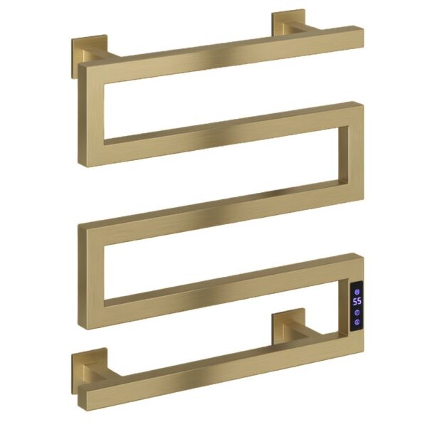 Reina Vispa Brushed Brass 510 x 500 Electric Radiator