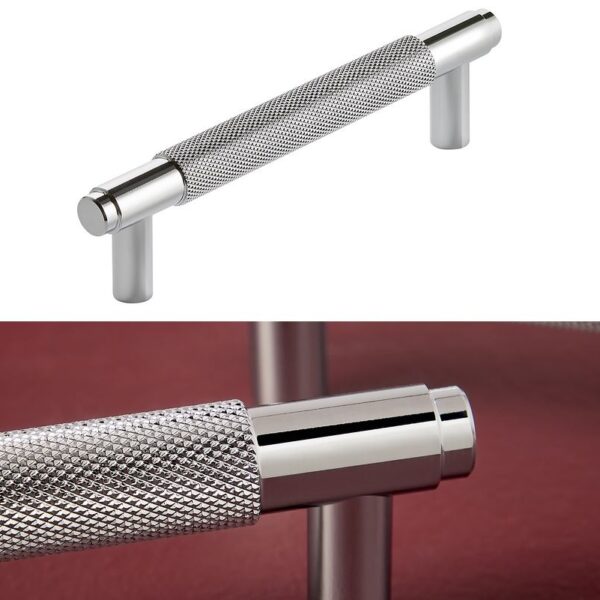 Sognare Furniture 160mm Handles Knurled Textured - Choice Of Colours - Chrome