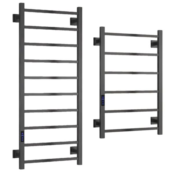 Reina Velino Gun Metal Electric Towel Rail Radiator