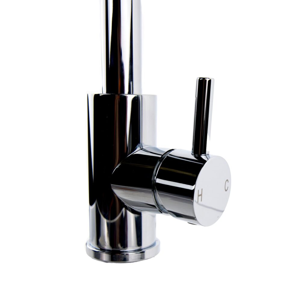 Top-Fix Chrome L Single Lever Kitchen Mixer Tap - Image 4
