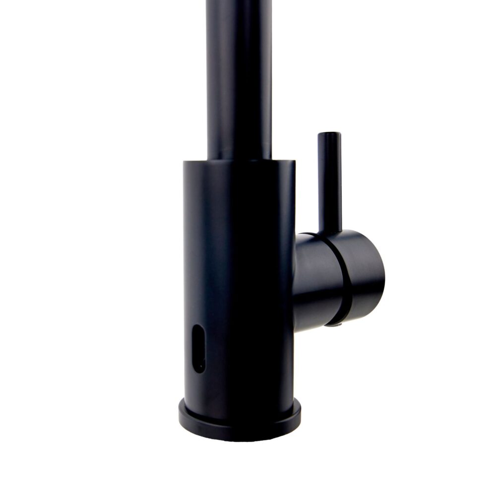 Top-Fix Matt Black L Single Lever Kitchen Mixer Tap - Image 5