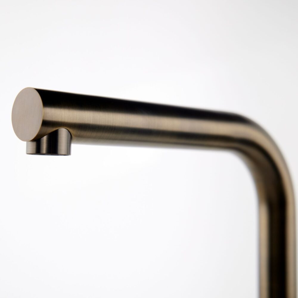 Top-Fix Antique Brass L Single Lever Kitchen Mixer Tap - Image 2