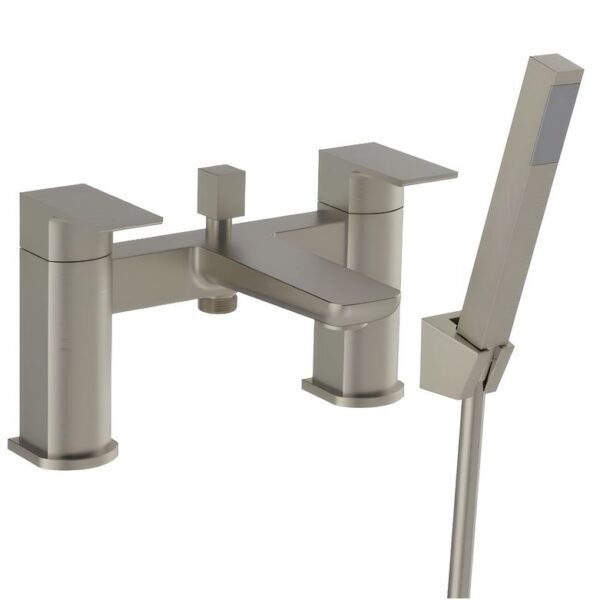 Kartell Kolt Bath Shower Mixer Tap - Brushed Nickel