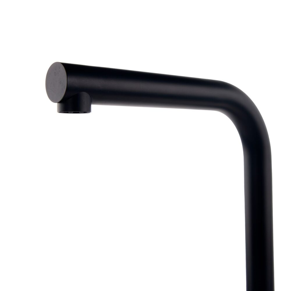 Top-Fix Matt Black L Single Lever Kitchen Mixer Tap - Image 3
