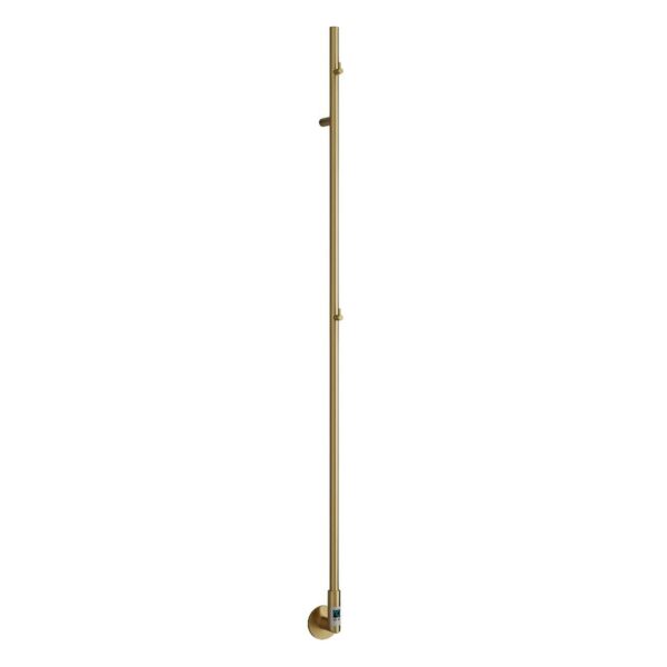 Reina Ines 1500 x 22mm Brushed Brass Electric Heated Towel Rail