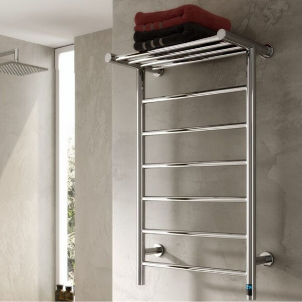 Reina Maira Stainless Steel Electric Heated Towel Rail - Image 4