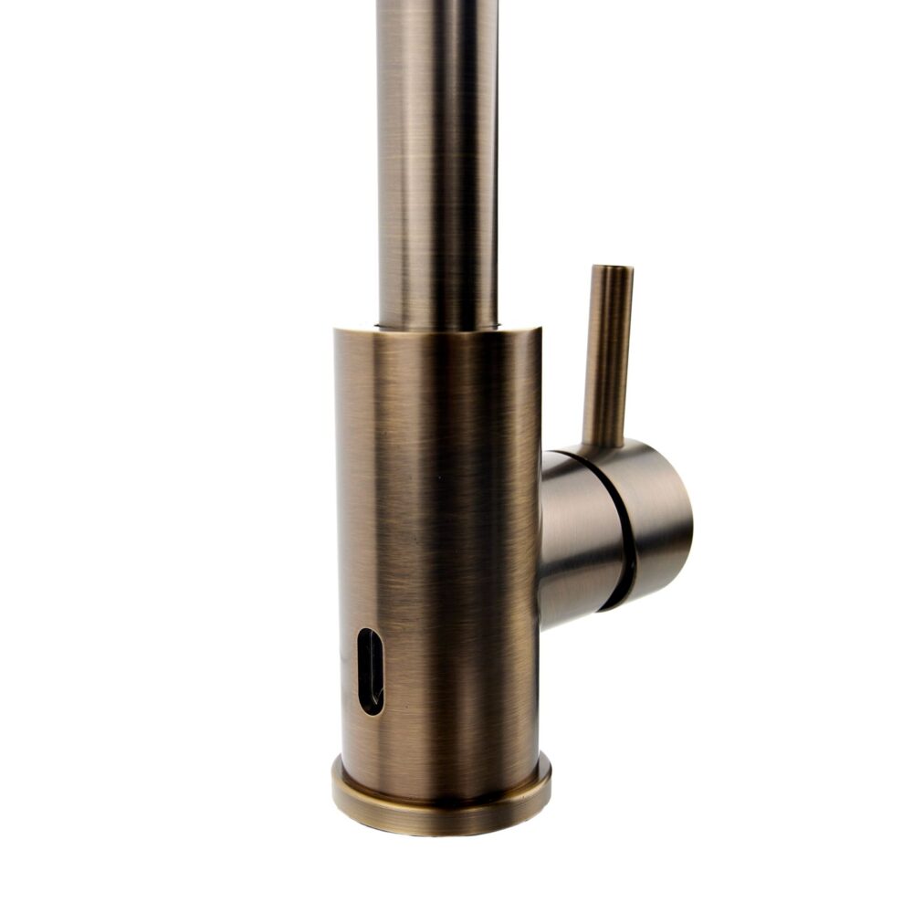Top-Fix Antique Brass L Single Lever Kitchen Mixer Tap - Image 4
