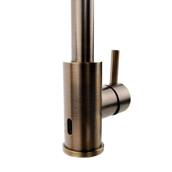 Top-Fix Antique Brass L Single Lever Kitchen Mixer Tap - Image 4