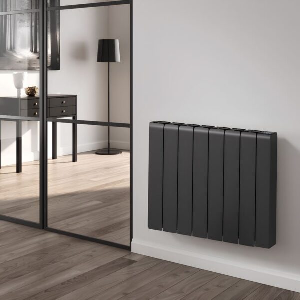 Reina Aron Black Horizontal Electric Ceramic Core WiFi Radiator - Image 2