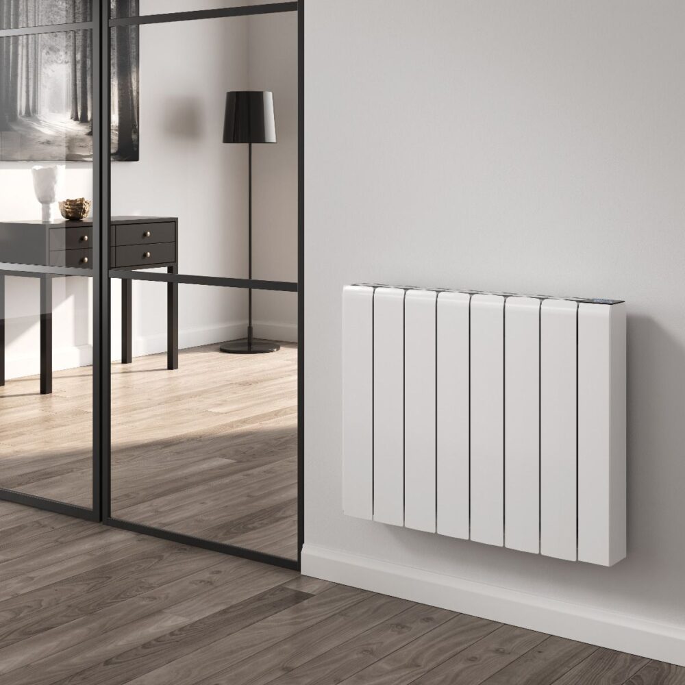 Reina Aron White Horizontal Electric Ceramic Core WiFi Radiator - Image 2