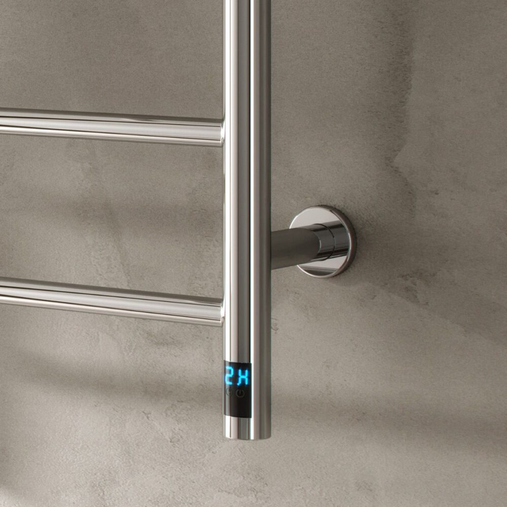 Reina Maira Stainless Steel Electric Heated Towel Rail - Image 3