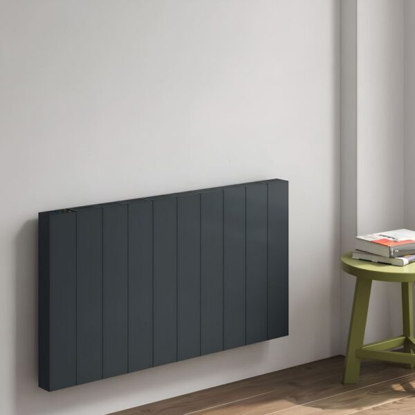 Reina Nika Anthracite Horizontal Electric Aluminium Designer Radiator - Image 2