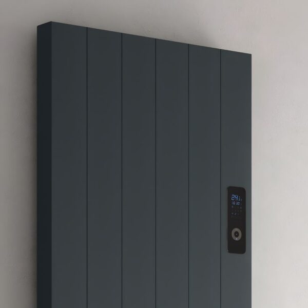 Reina Nika Anthracite Vertical Electric Aluminium Designer Radiator - Image 2