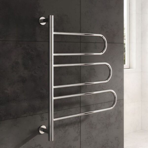 Reina Orne Electric Designer Stainless Steel Heated Towel Rail - Image 2