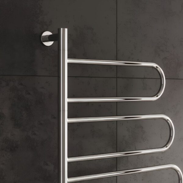 Reina Orne Electric Designer Stainless Steel Heated Towel Rail - Image 3