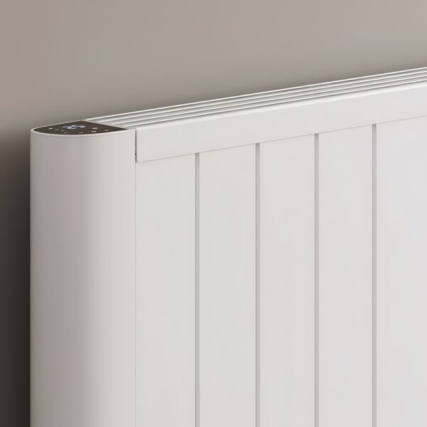 Reina Serre Electric Horizontal Aluminium White Radiator - Image 3