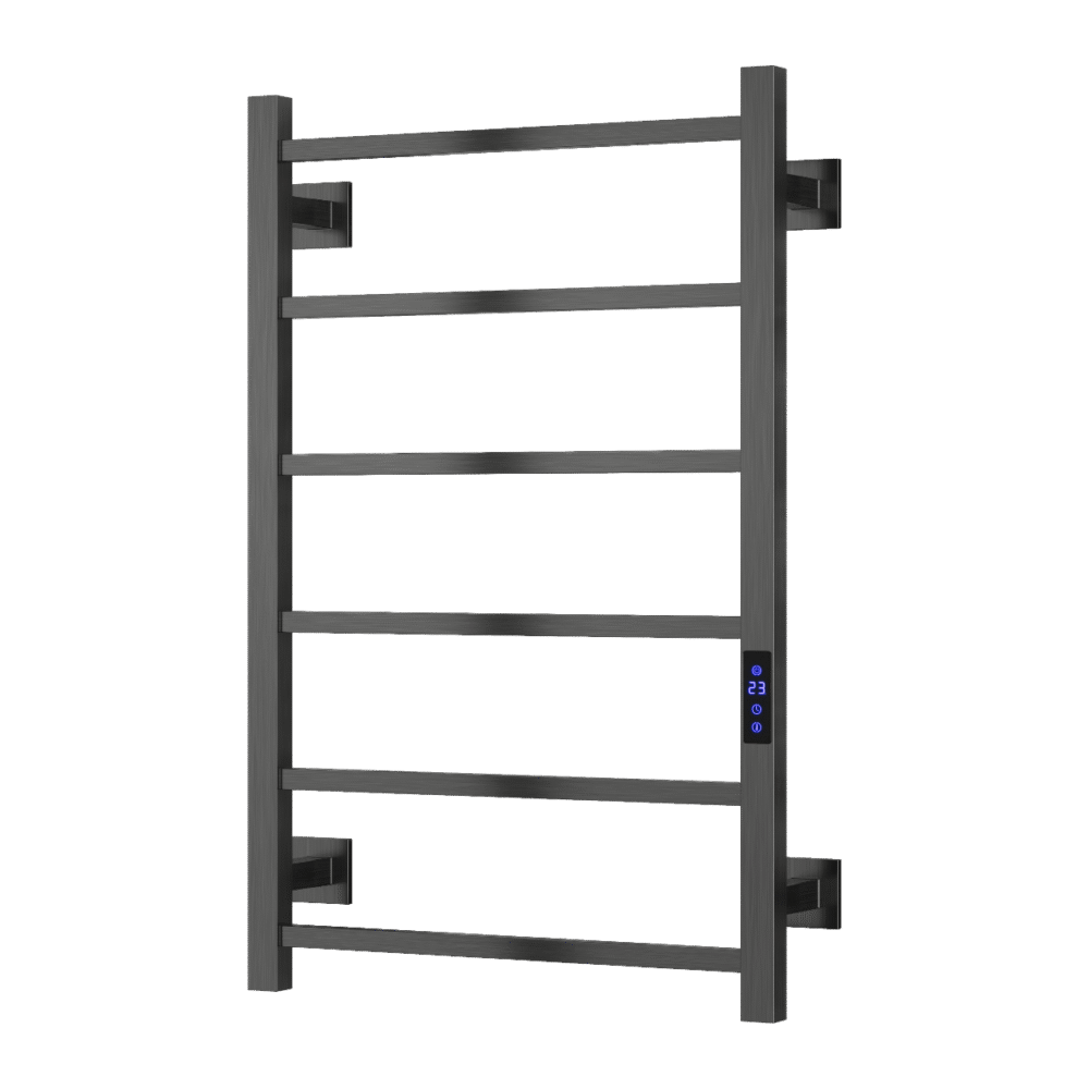 Reina Velino Gun Metal Electric Towel Rail Radiator - Image 3