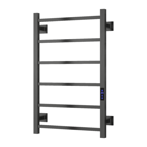 Reina Velino Gun Metal Electric Towel Rail Radiator - Image 3