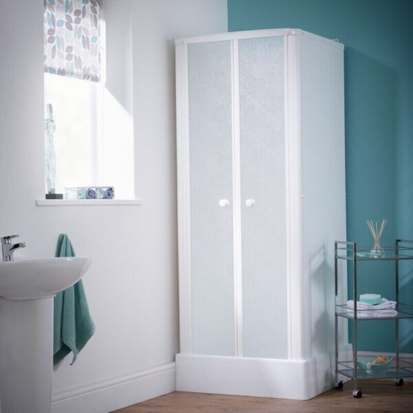 Self Contained White Shower Cubicle Pod 800mm - Image 5