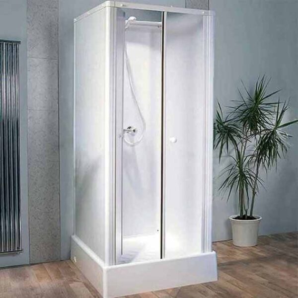 Self Contained White Shower Cubicle Pod 800mm - Image 3