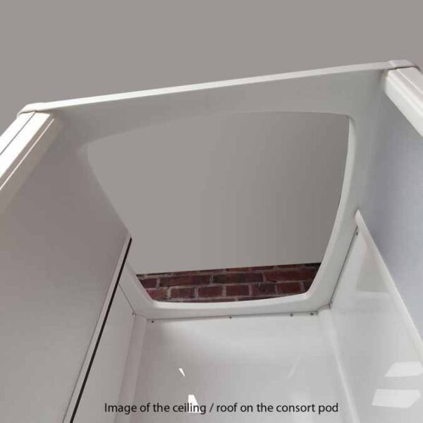 Self Contained White Shower Cubicle Pod 800mm - Image 6