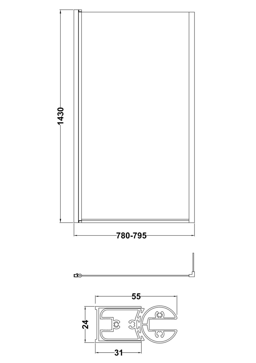 Matt Black Complete Modern L Shaped Matt Green 1100 mm Vanity Unit Bathroom Package - Image 16