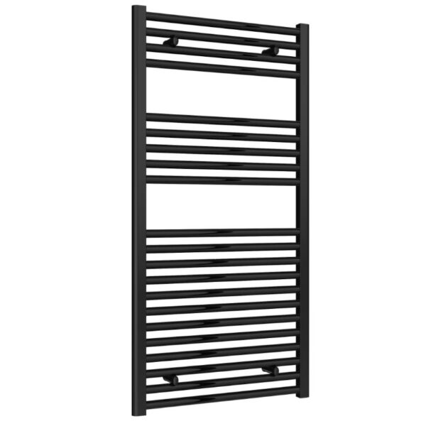 Reina Diva Flat Black Designer Electric Heated Towel Rail – Various Sizes