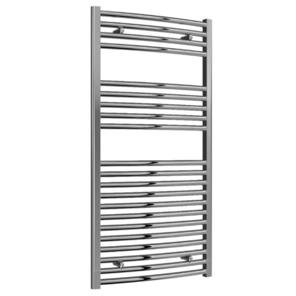 Reina Diva Curved Chrome Designer Electric Heated Towel Rail – Various Sizes