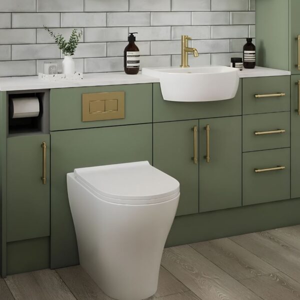 Forest Green Fitted Bathroom Furniture – Create Your Own Size