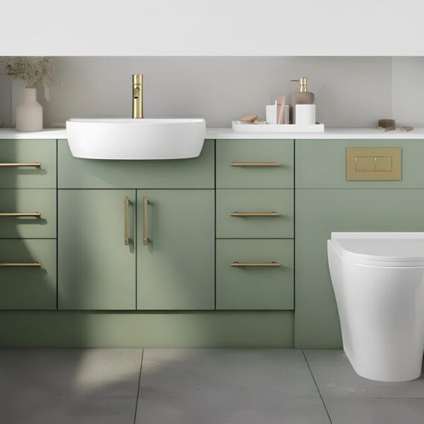 Forest Green Fitted Bathroom Furniture – Create Your Own Size - Image 2